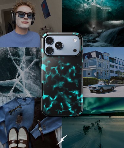 Some like it hot. We prefer glacial. 🥶

Meet the Glacier Tortoise iPhone Case: Deep teal tones. Icy tortoiseshell frozen in t...