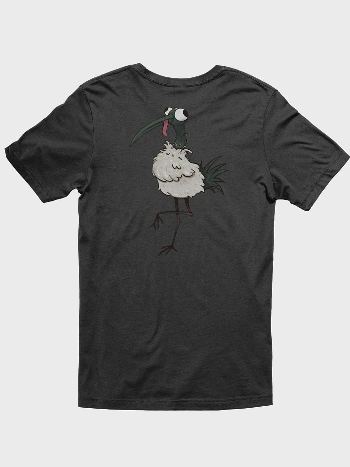 Flip (front) & Bin Chicken (Back) [Red Text] Unisex Tee product image (2)