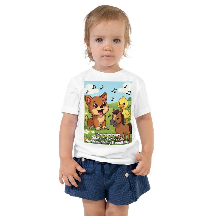Puppy Horse and Chick Nursery Rhyme Kids T-shirt product image (1)