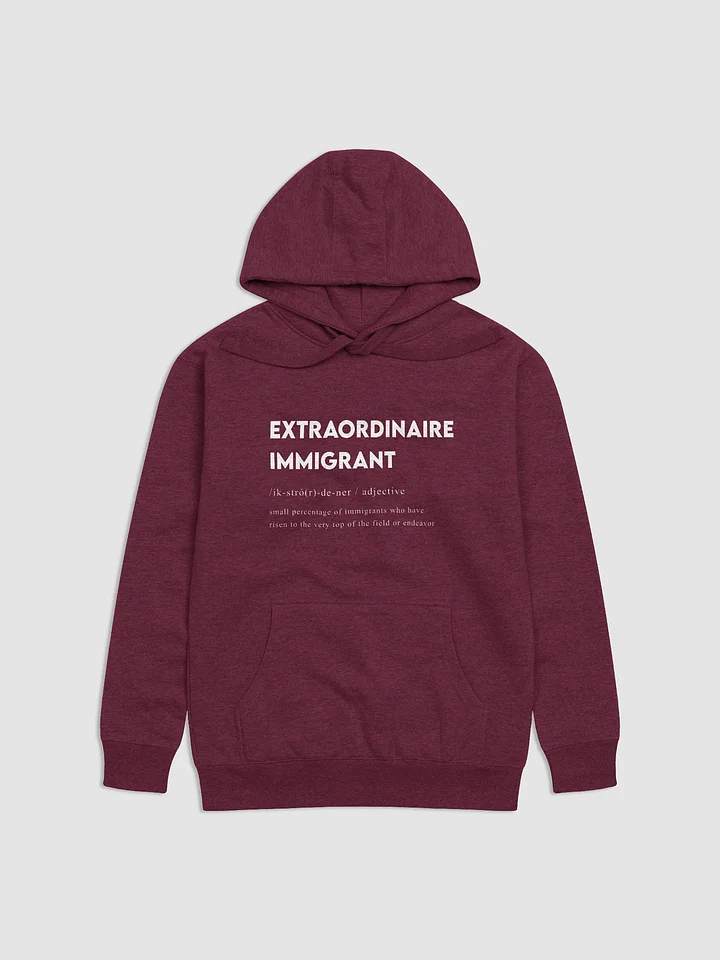 EXTRAORDINAIRE IMMIGRANT HOODIE PURPLE product image (1)