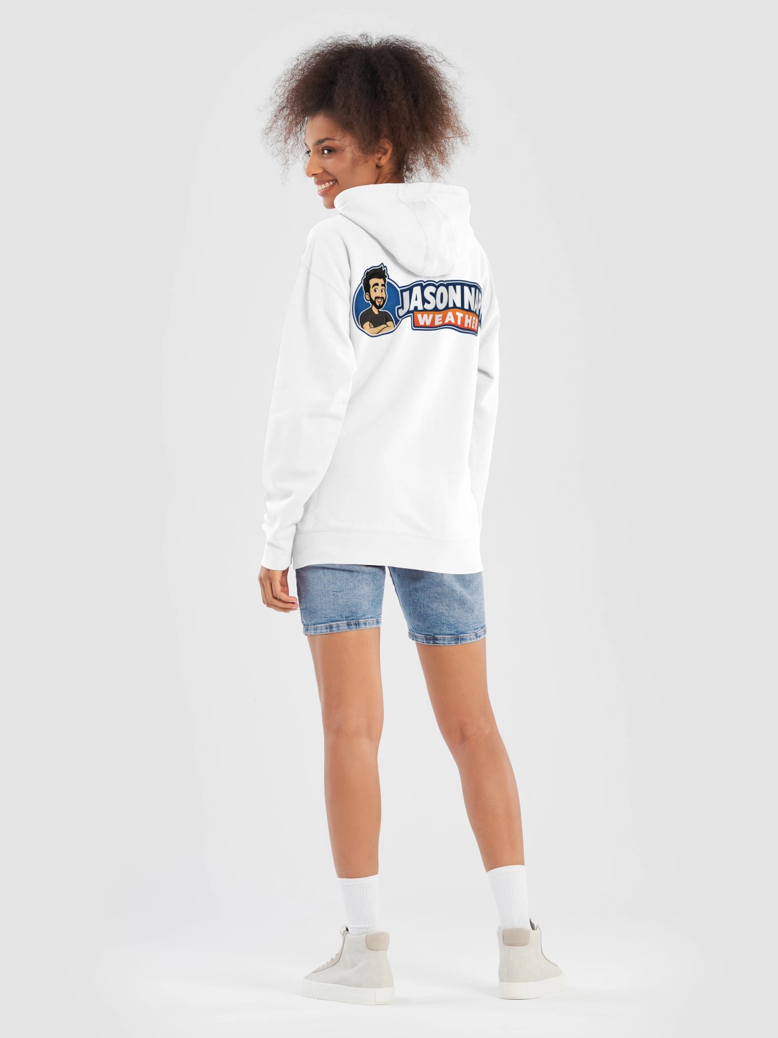 Jason Nappi Weather Signature Logo Hoodie White product image (8)