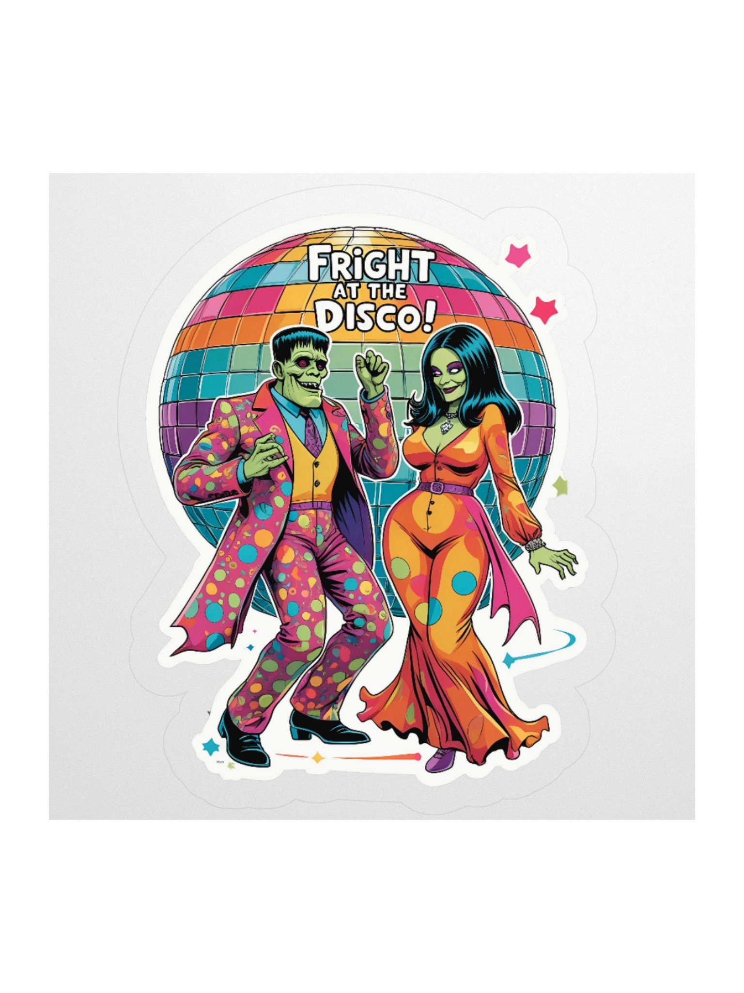 Fright Night Disco Monster Stickers product image (1)