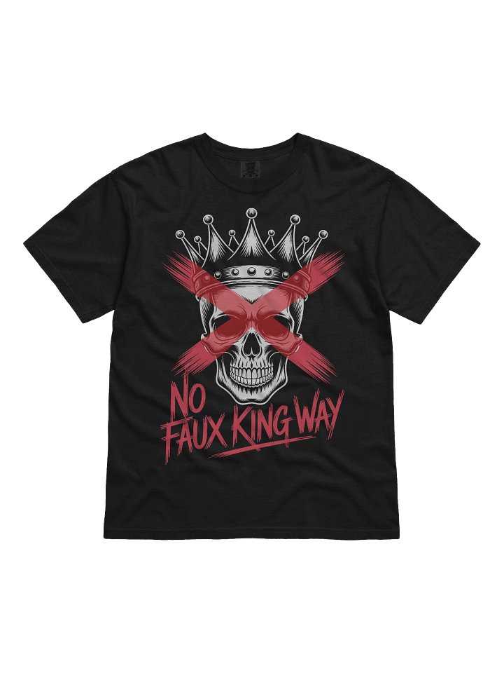 No Kings Day T-Shirt, No Faux King Way, Anti Trump Tee, Anti Fascist, Protest Since 1776, Skull Crown Graphic T Shirt, Political Shirt product image (2)