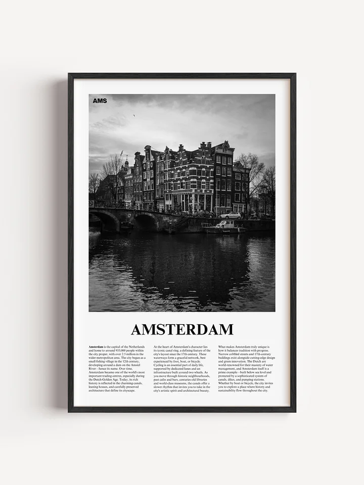 Amsterdam 04 Newspaper Poster | Framed product image (1)