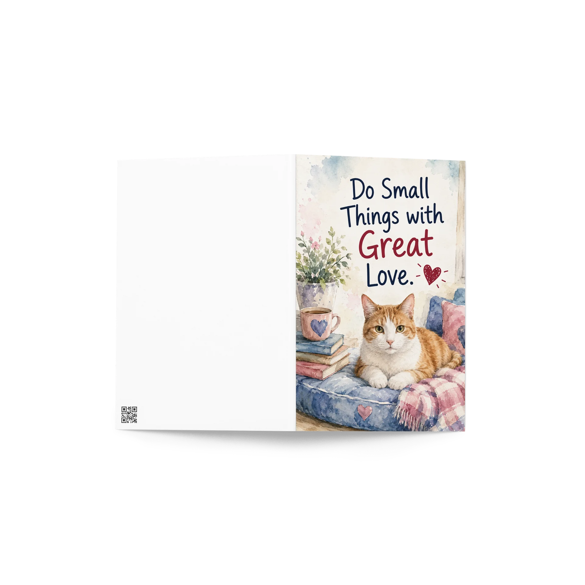 Do Small Things With Great Love Cat Card product image (4)