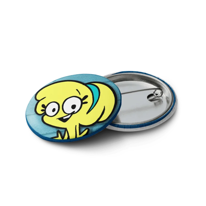 Cartoon Safety Pin Buttons Set 2 product image (8)