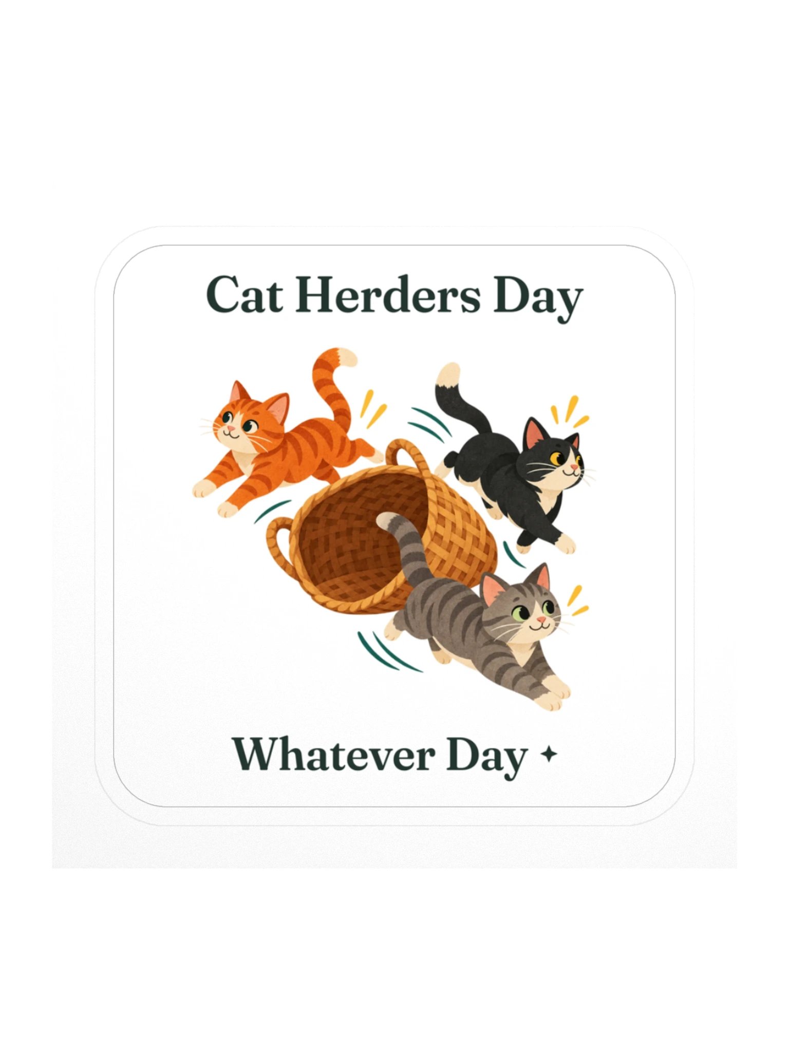 Cat Herders Day Sticker product image (1)