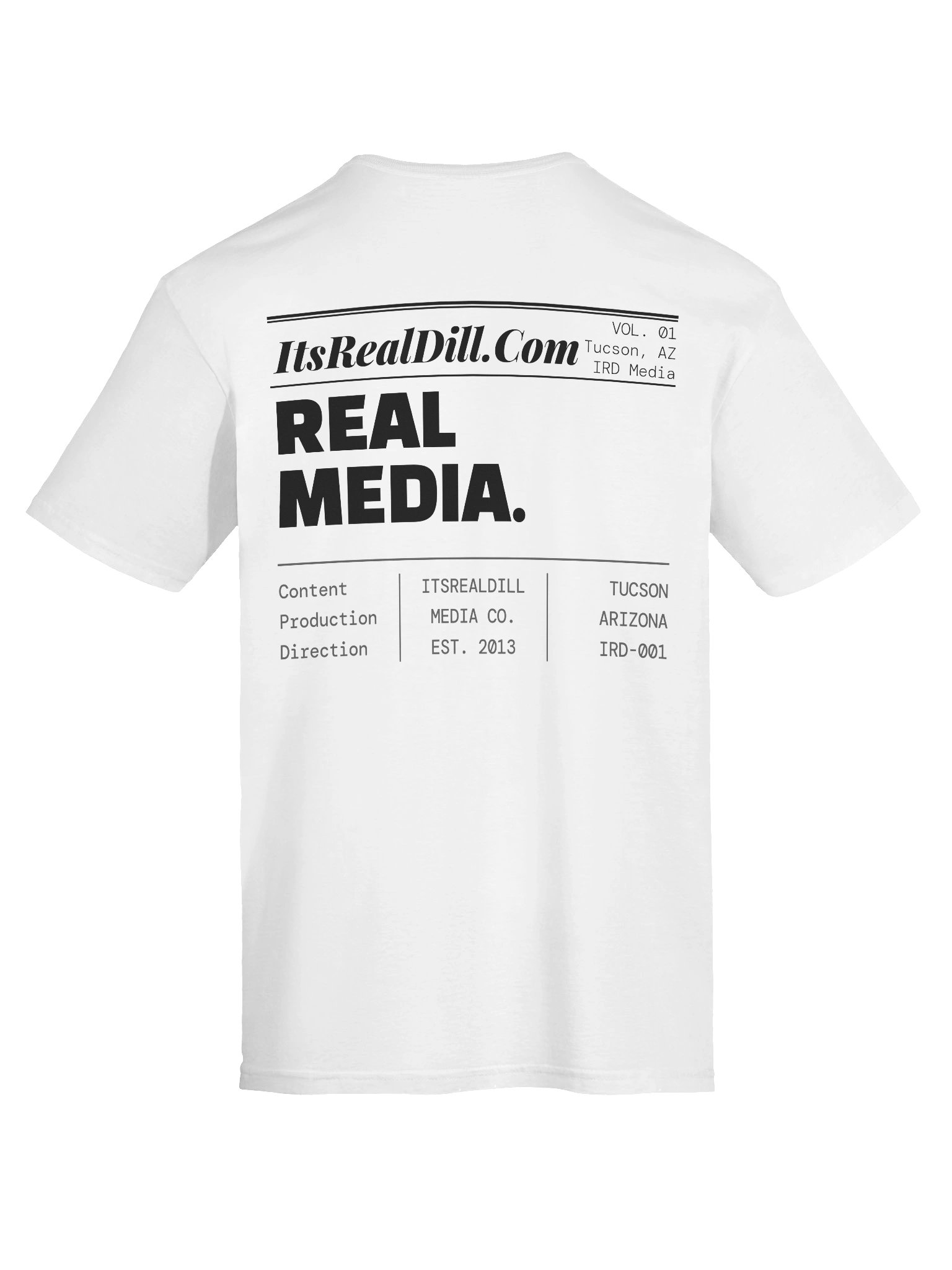 IRD White Newspaper Masthead Tee product image (11)