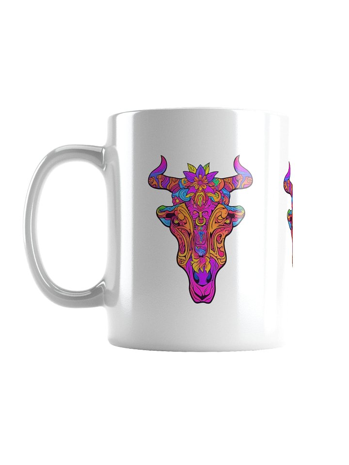 Neon Bull Skull - Coffee Mug product image (1)