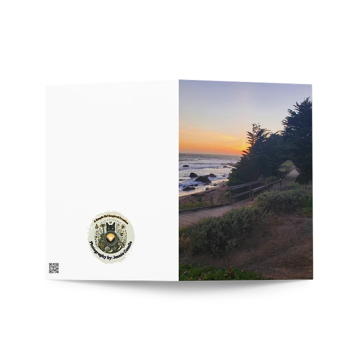 Beachy Pathway Tunnel Greeting Card product image (2)