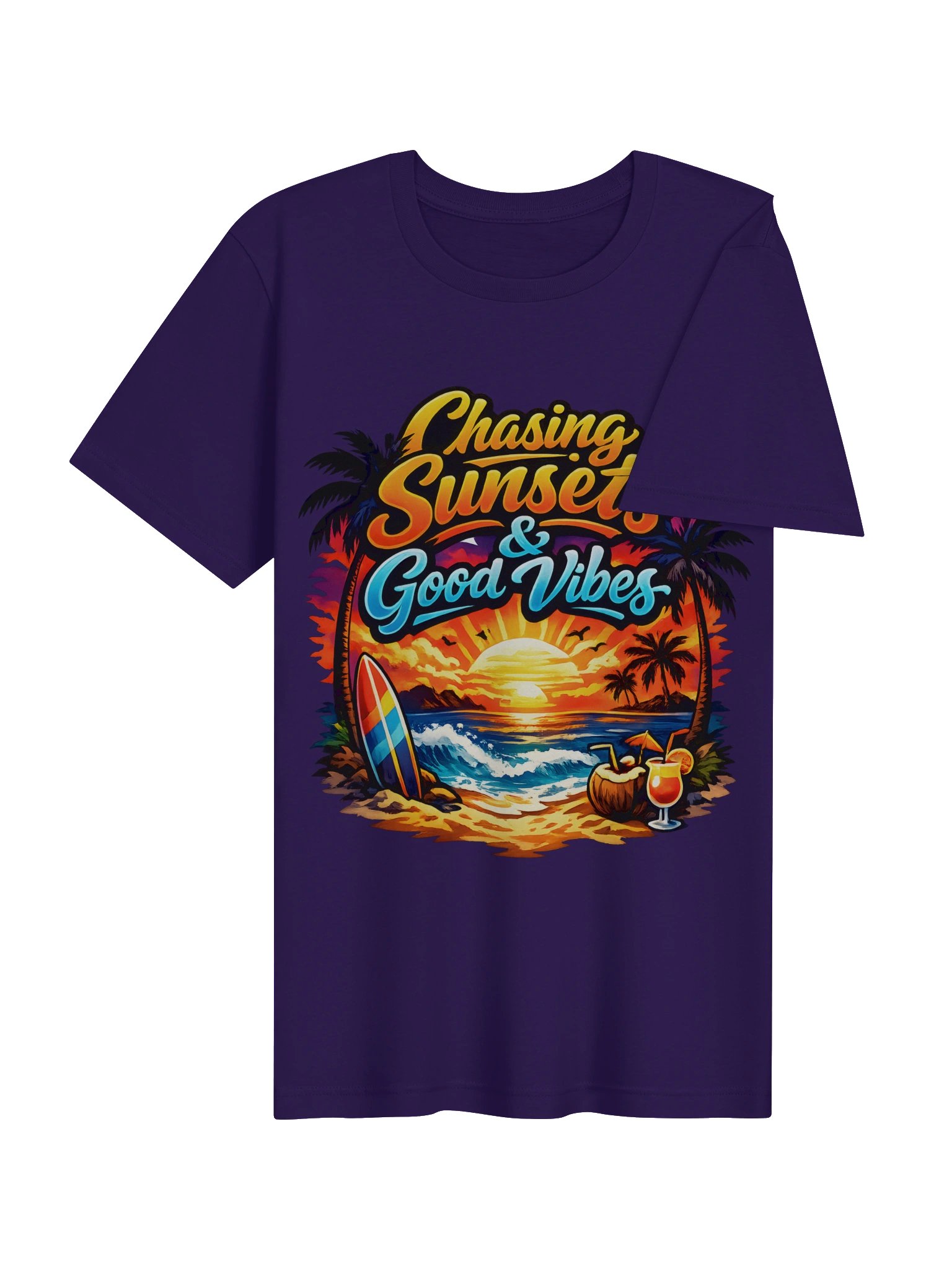Chasing Sunsets Tropical Vibes Tee product image (8)