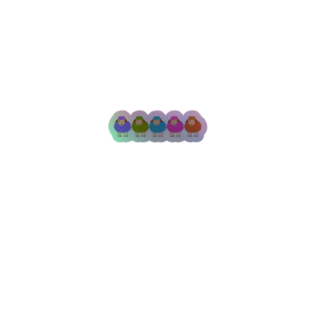 Holographic Sheep Sticker product image (1)