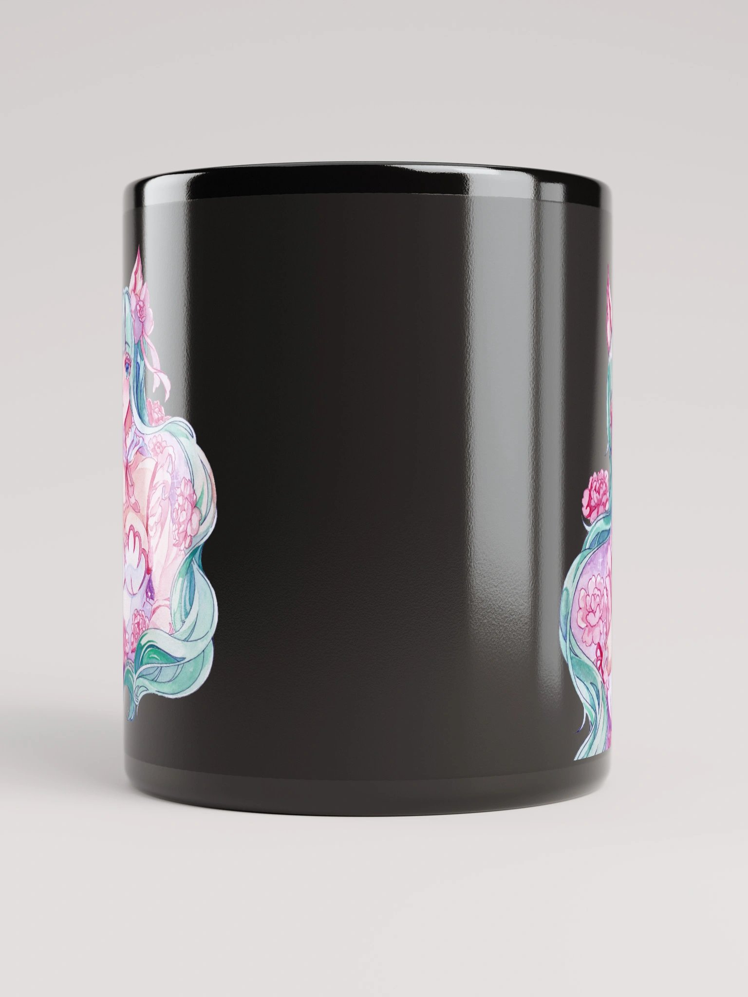 Peonies, My Love! Black Glossy Mug product image (5)