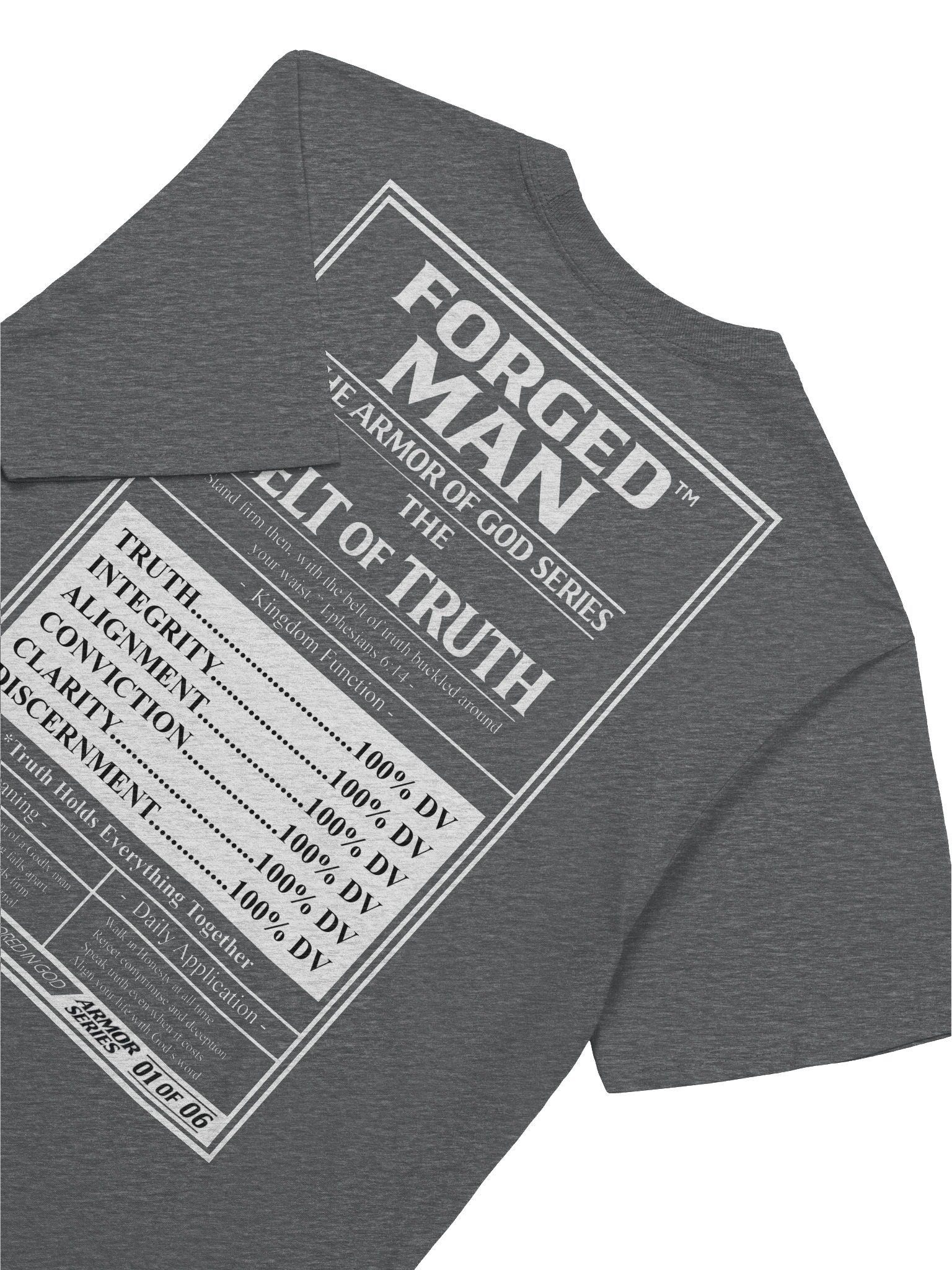 Forged Man™ — Belt of Truth Tee (01/06) - GREY product image (8)
