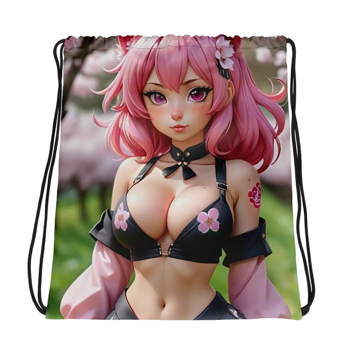 Cherry Blossom Dreams Drawstring Bag product image (1)