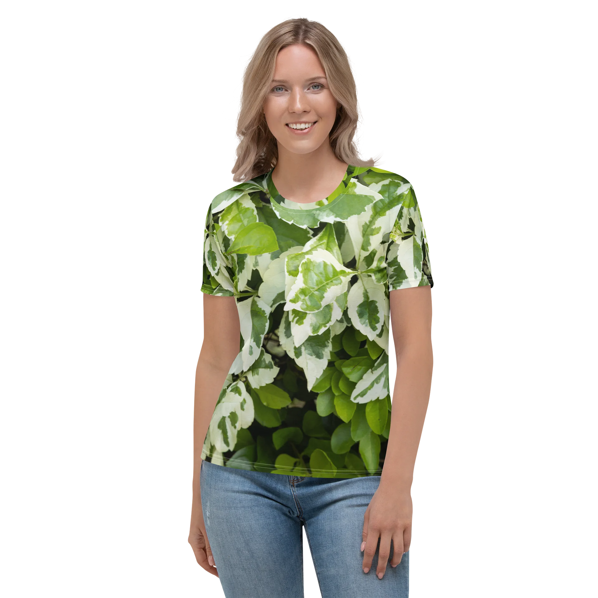 Moss & Parch All-Over Print Women's Crew Neck T-Shirt product image (2)