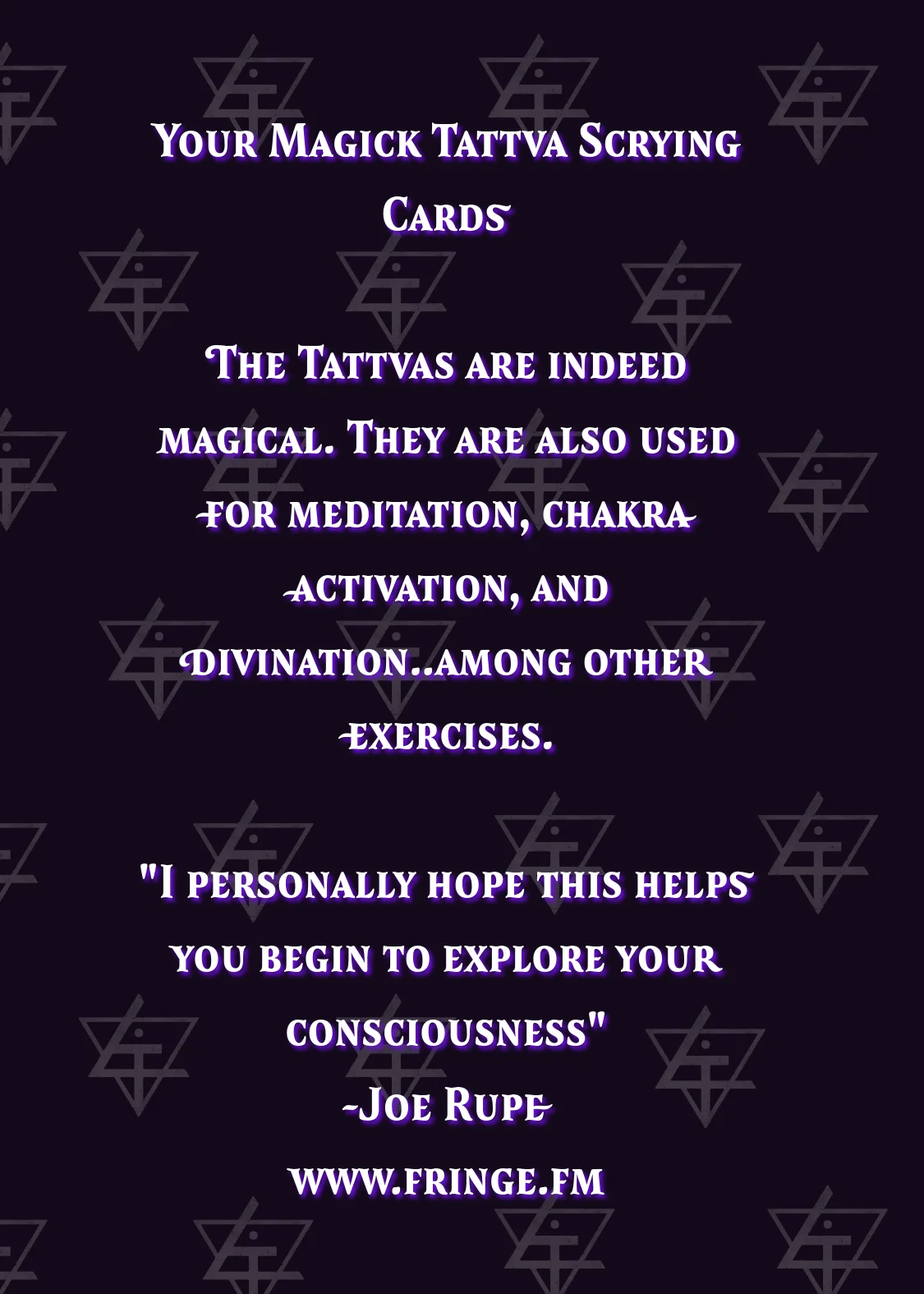 Voidwalker Tattva Cards With Flashing Colors product image (1)