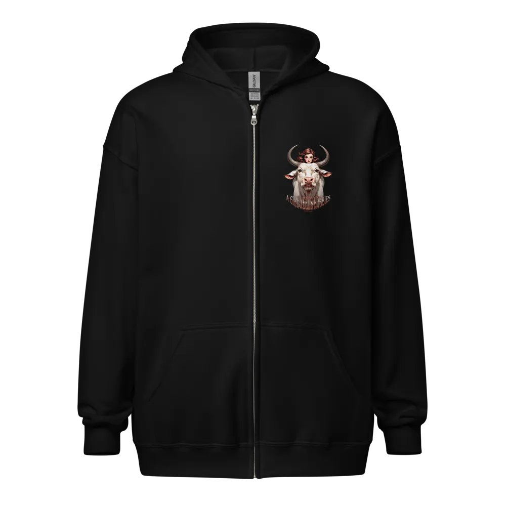 Hotwife White Bull Hobbies zippy hoodie product image (15)