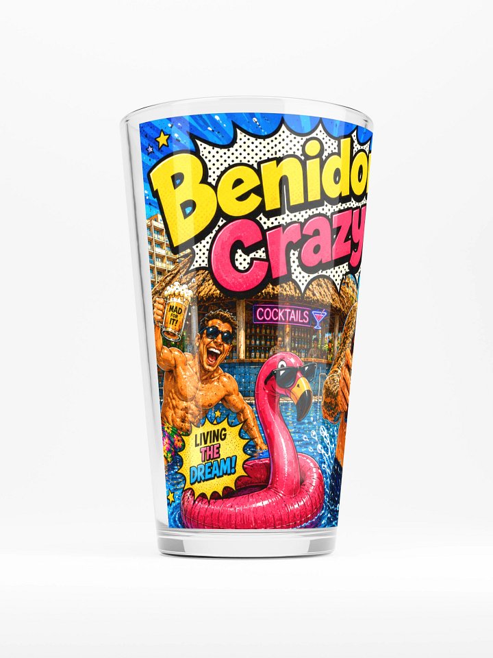 Benidorm Crazy E Party Pint Cheers Bottoms up product image (2)