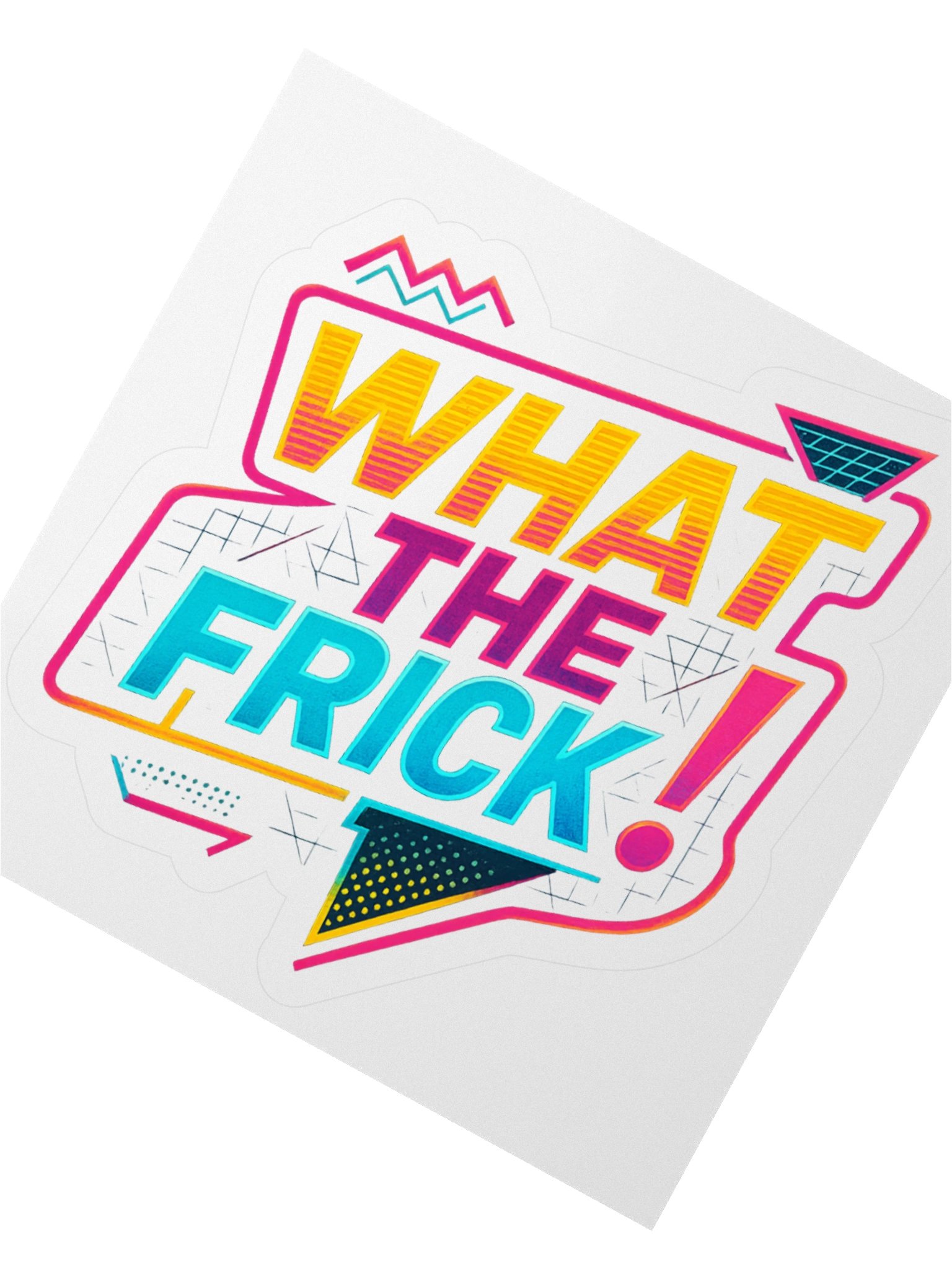 Sticker -What the Frick 80s product image (2)