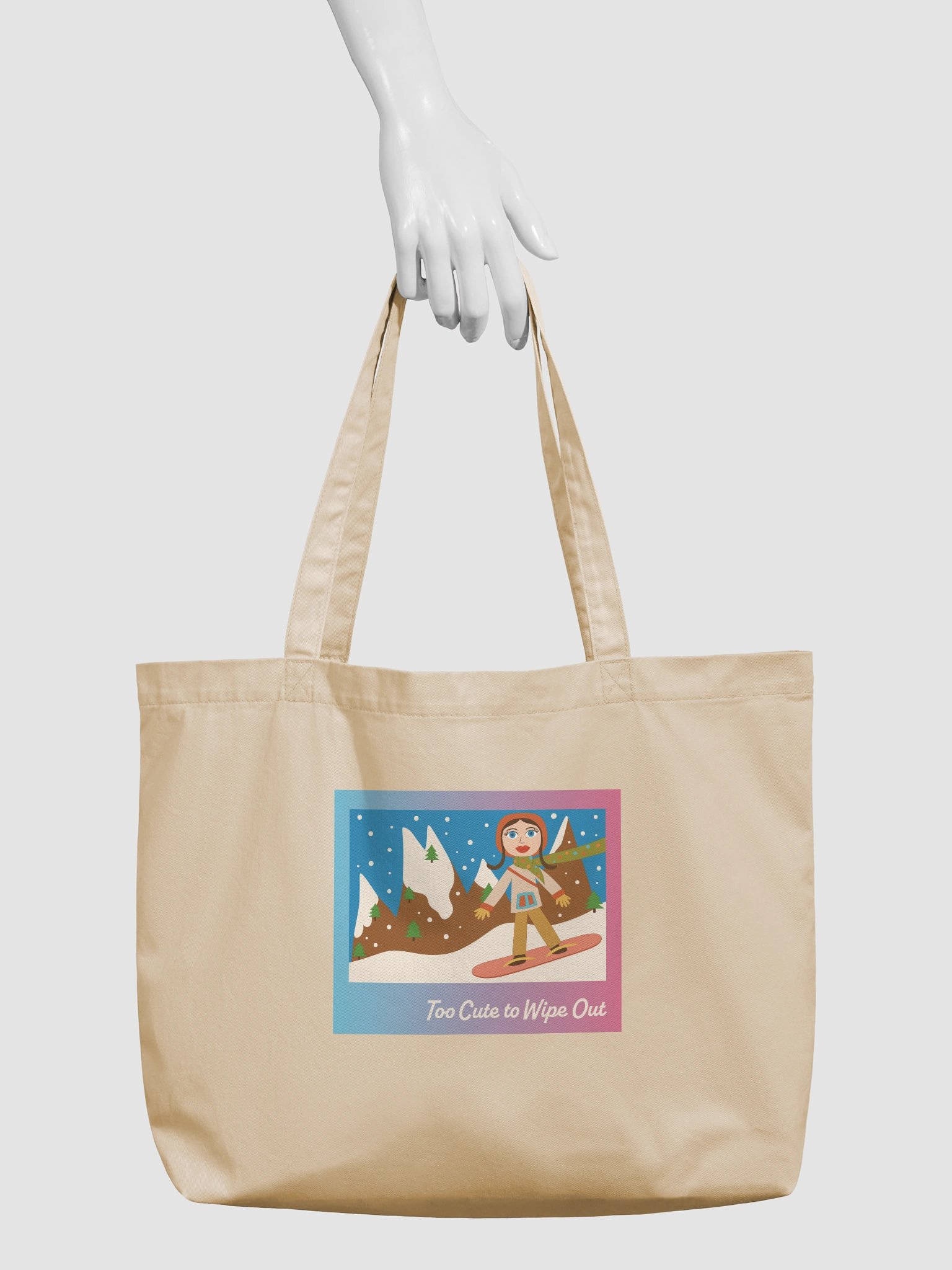 Too Cute to Wipe Out Large Tote product image (3)