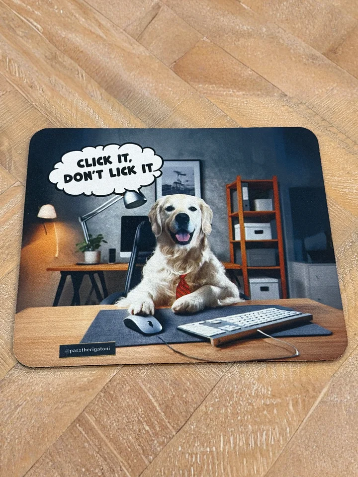 Click It, Don't Lick It Mouse Pad product image (2)