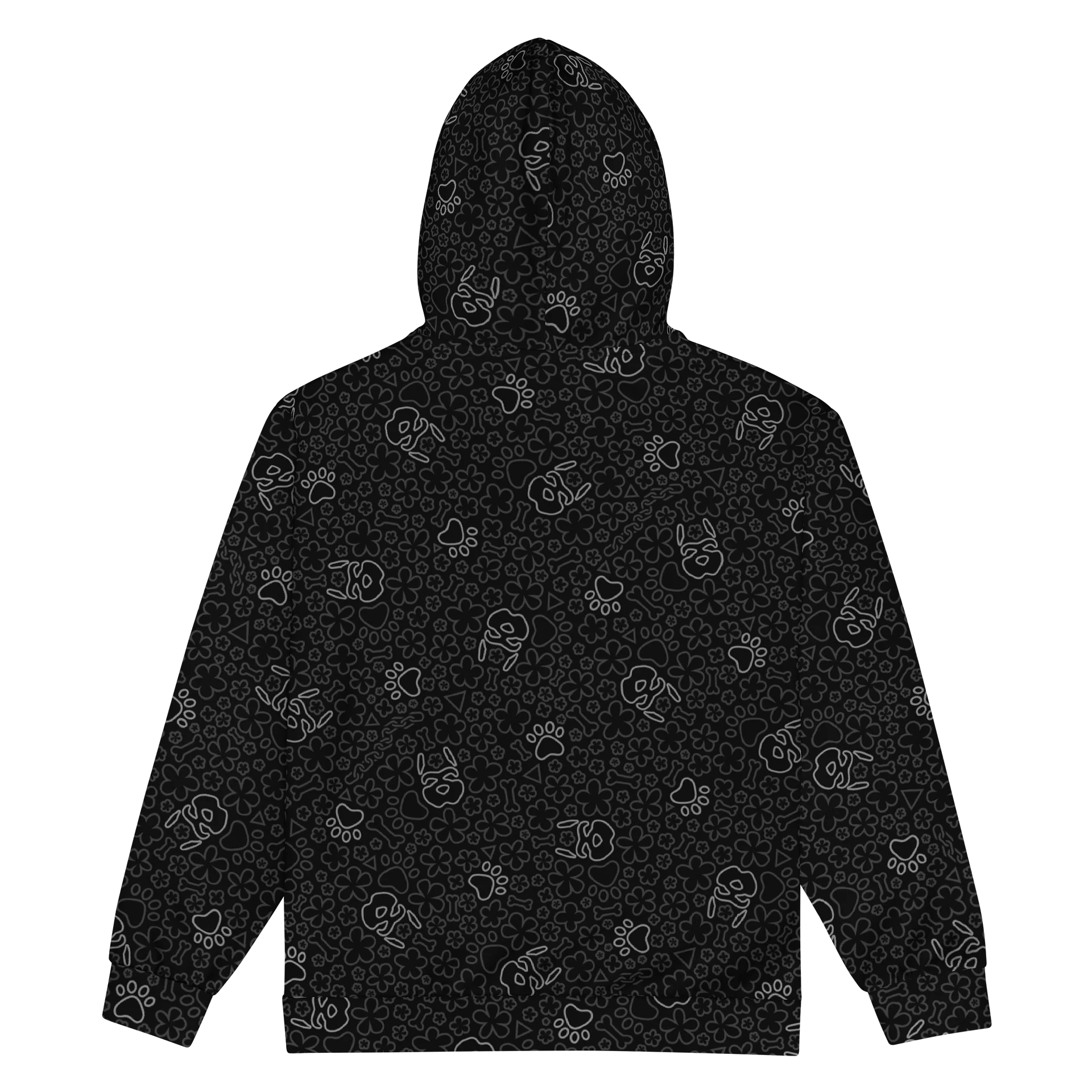 Psych Pattern Zip-Up Hoodie - Night Grey product image (2)