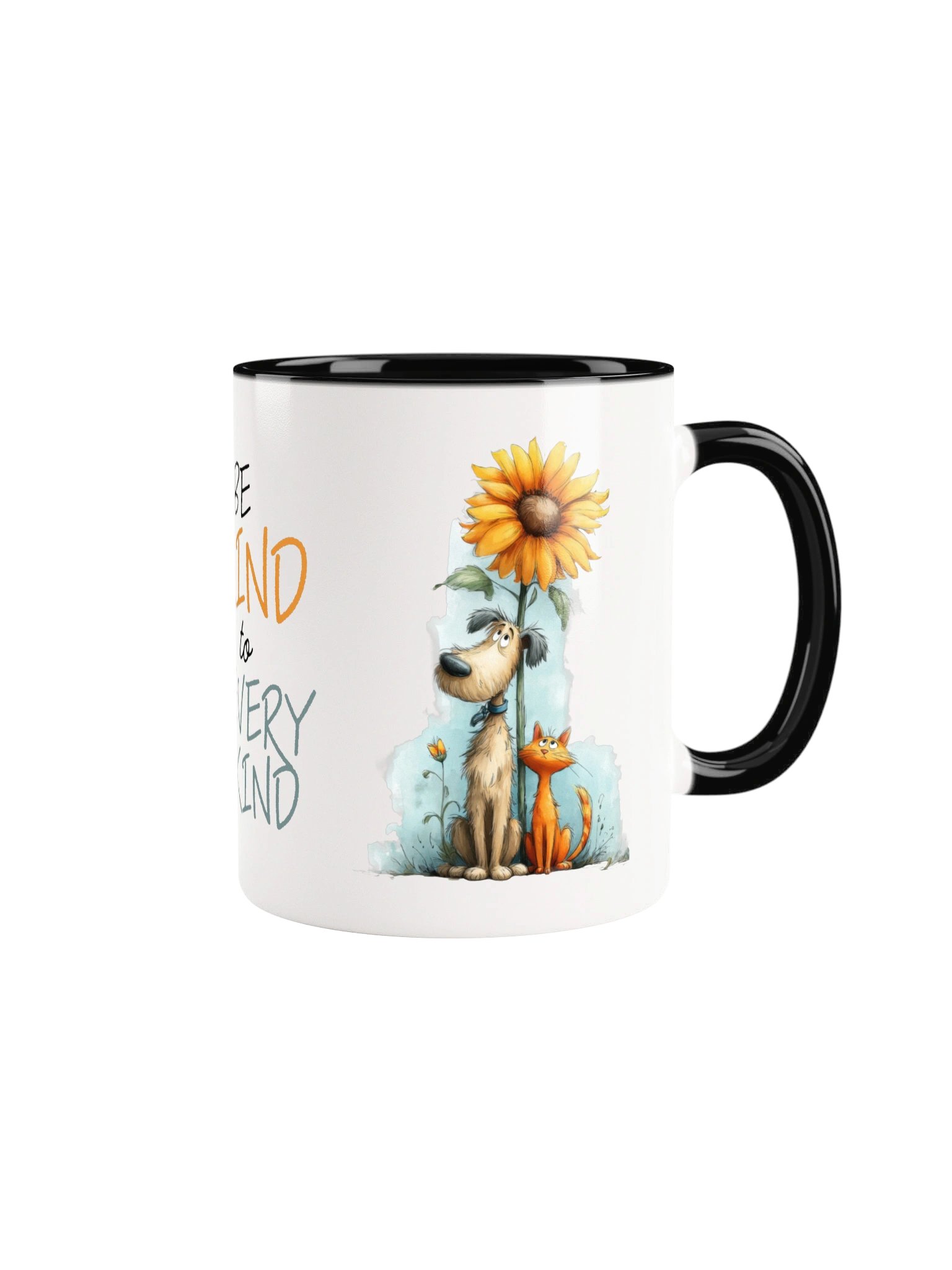 Sunflower Dog and Cat Mug, product image (5)