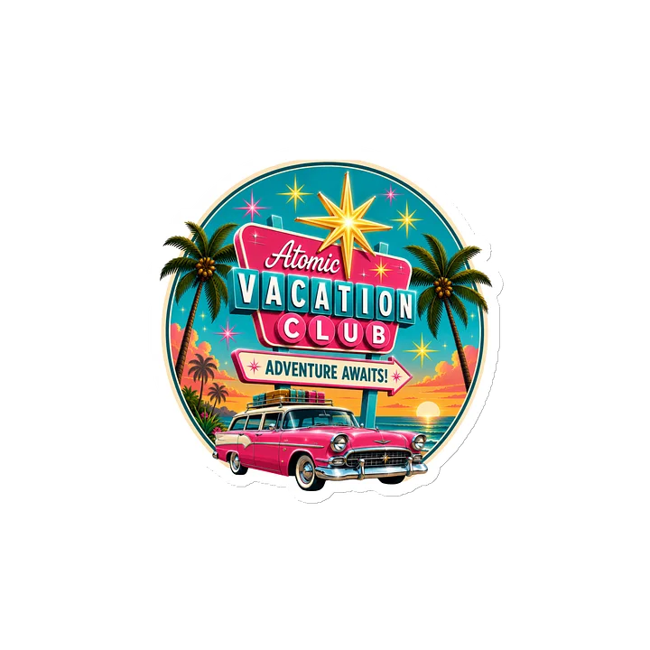 Atomic Vacation Club Signature Die-Cut Magnet product image (2)