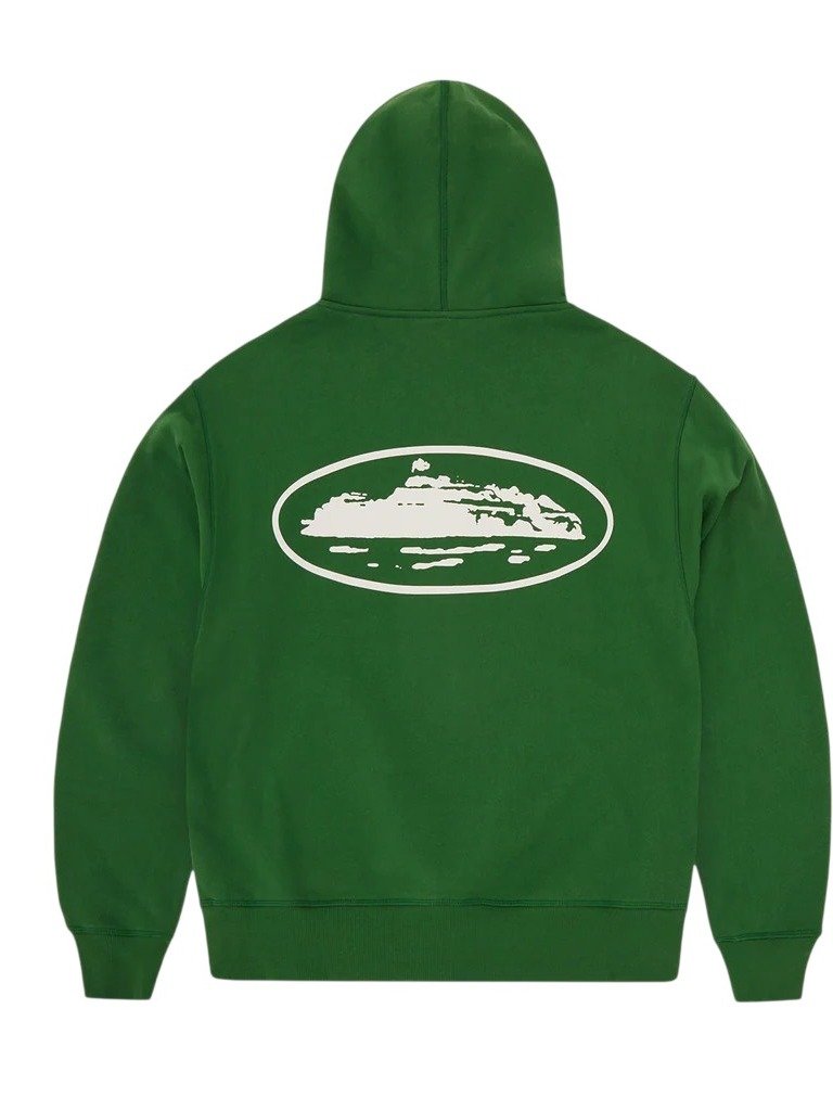 ISLAND PUFF PRINT ZIP HOODIE [GREEN] product image (2)