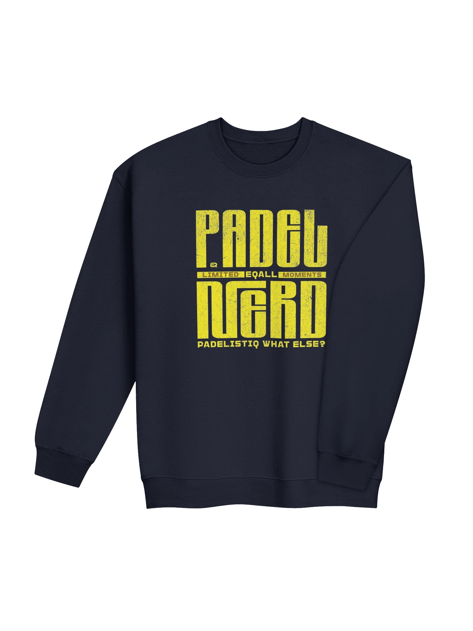 PADELISTIQ Nerd Crewneck Gildan Sweatshirt_R3CVR.i by EQALL® Essentials_Yellow product image (1)