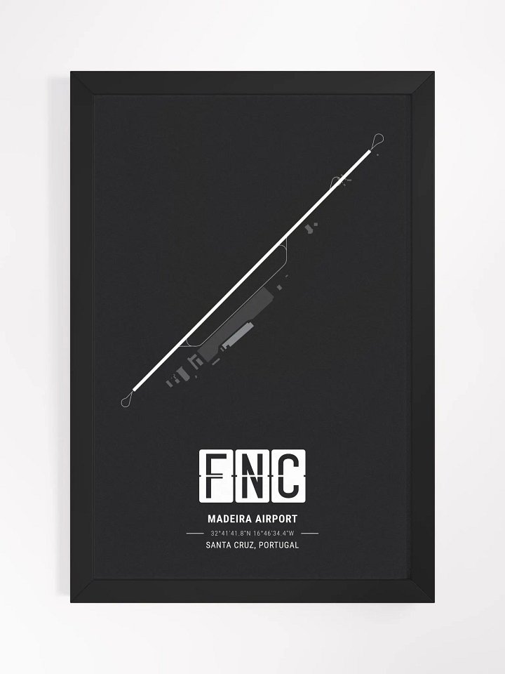 Framed Airport FNC Premium Map On Matt Paper product image (1)