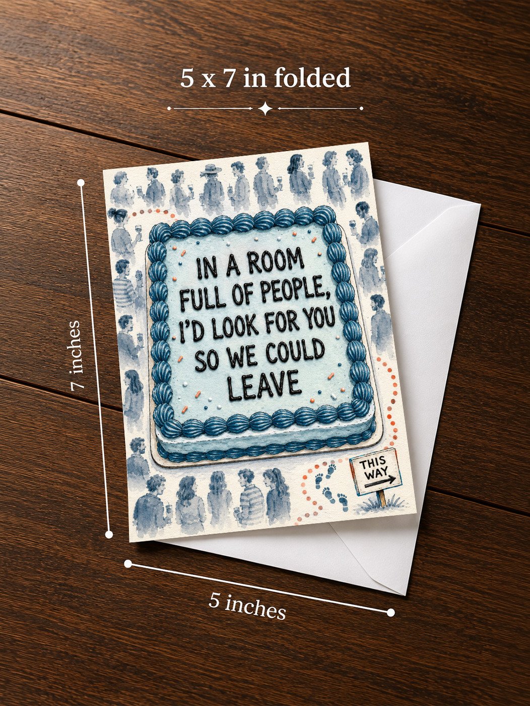 In a Room Full of People I’d Look for You Greeting Card product image (2)