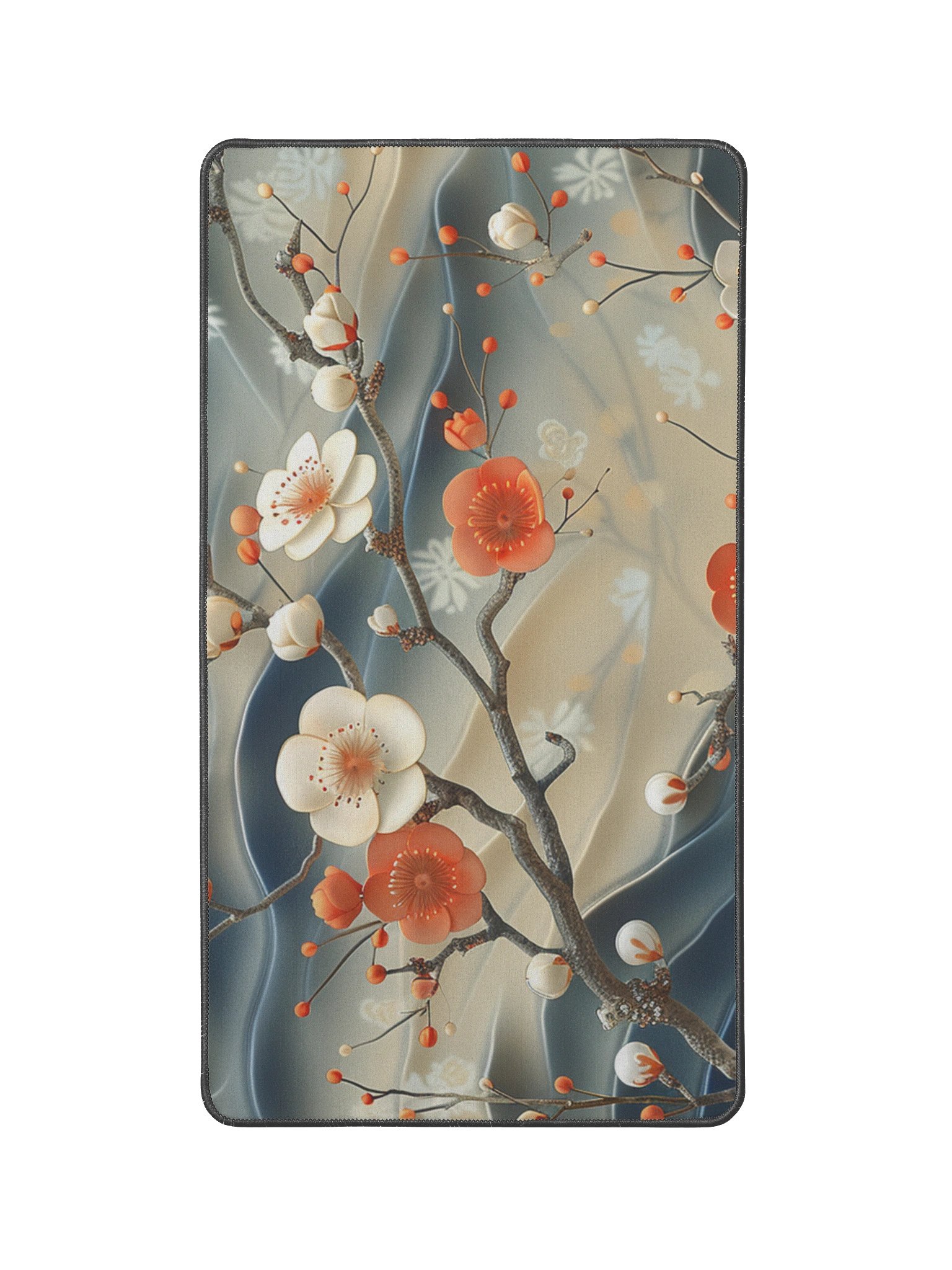 Traditional Japanese Floral Desk Mat - Plum Blossom Mouse Pad product image (1)