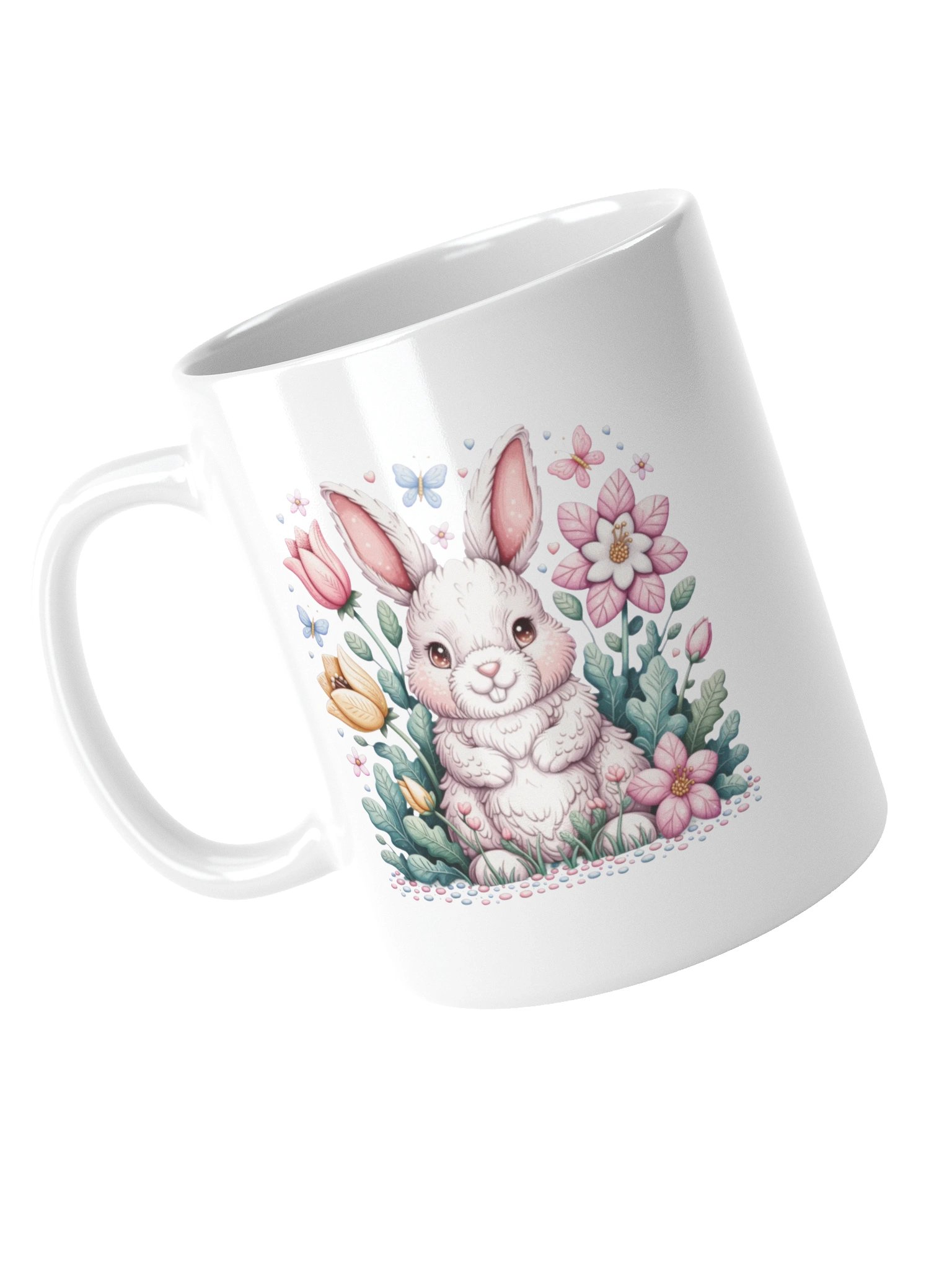Cheerful Bunny Blossom Coffee Mug product image (13)