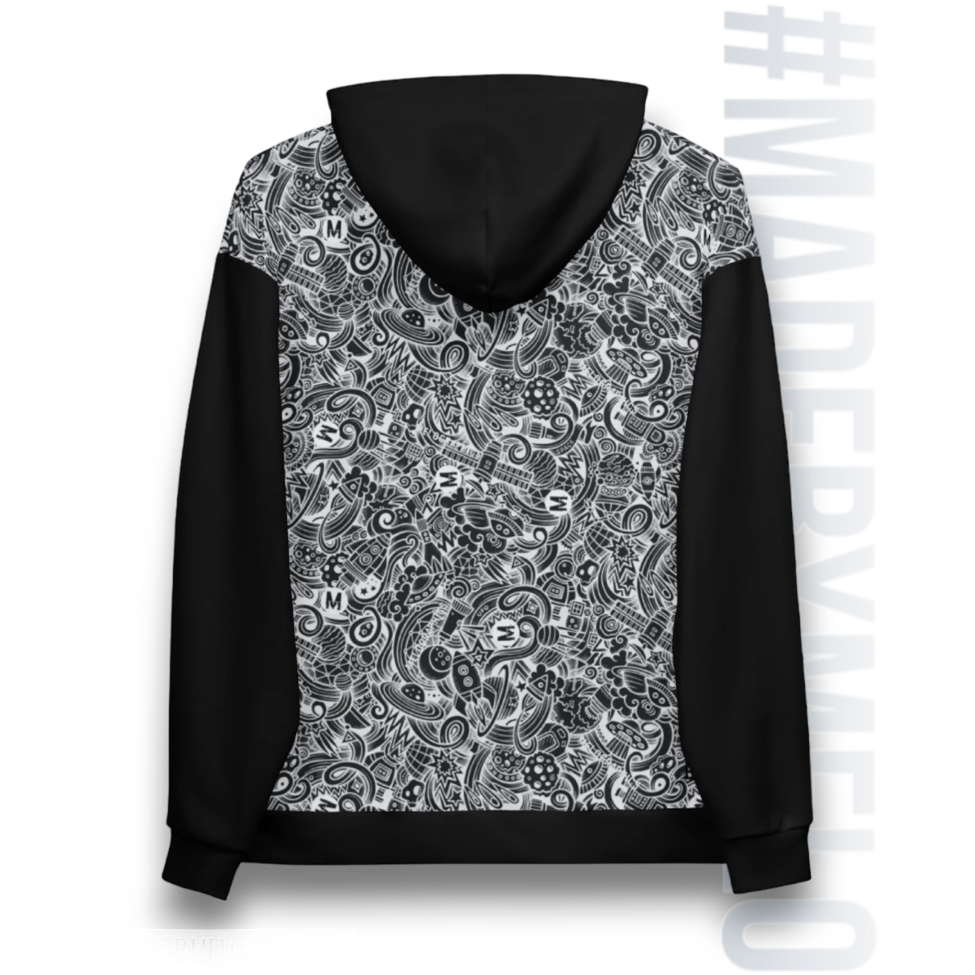 Dark Space Scribble - Ultimate Hoodie | #MadeByMELO product image (6)