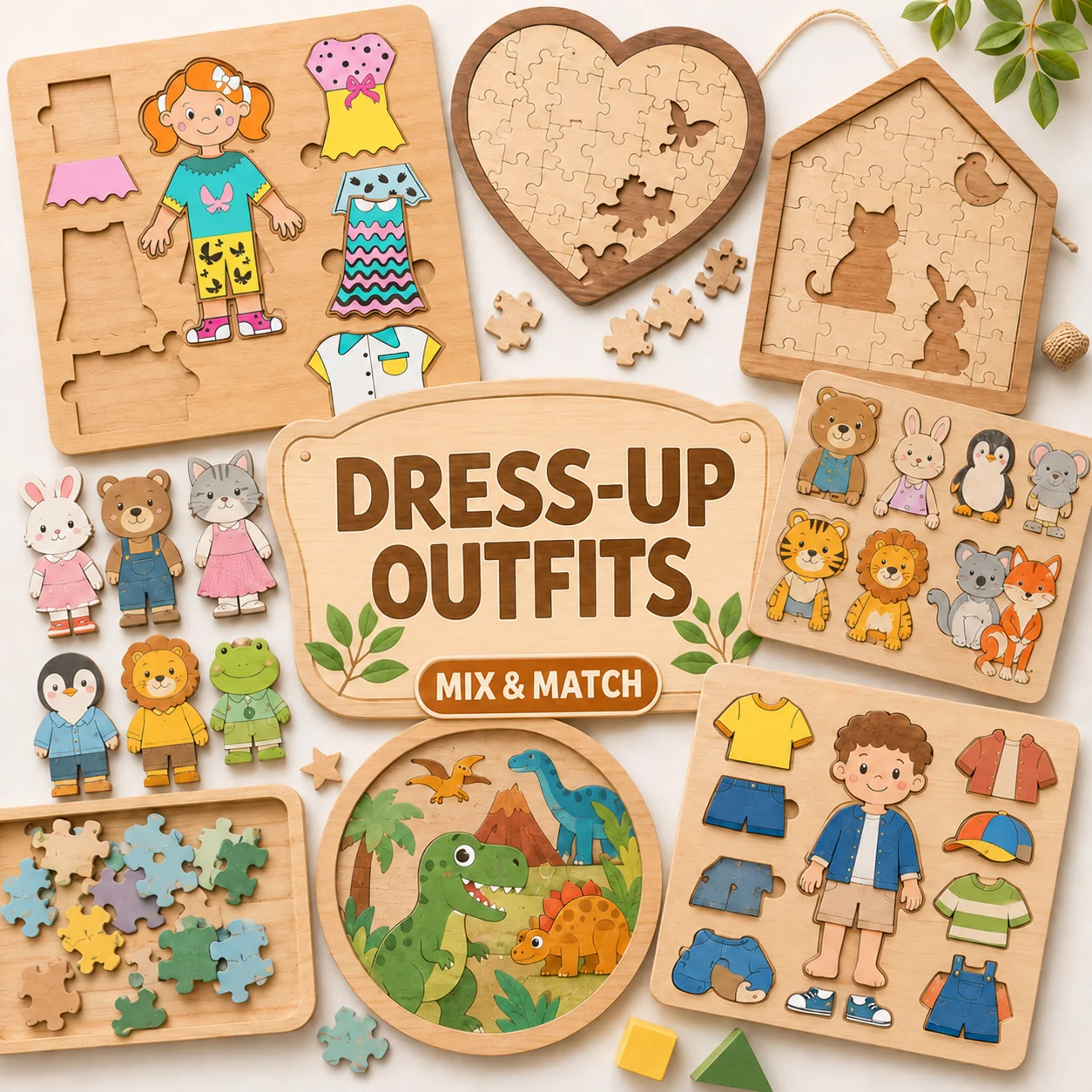 300+ Laser Cut Puzzle Designs for Children Bundle product image (3)