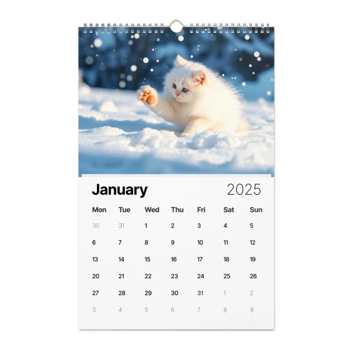 Adventurous Cat Wall Calendar 2025 product image (1)