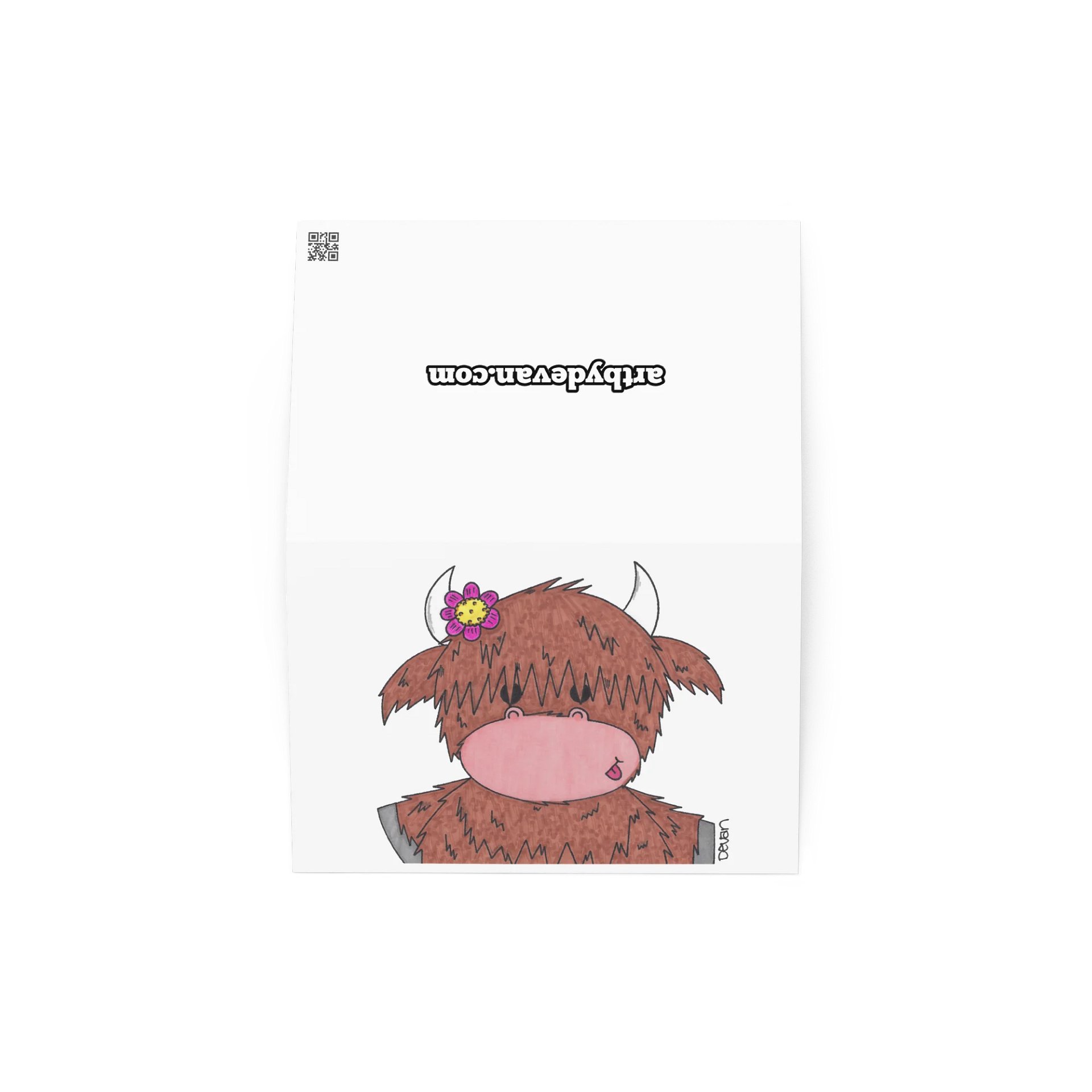 Motivational Animal Card: Cow product image (2)