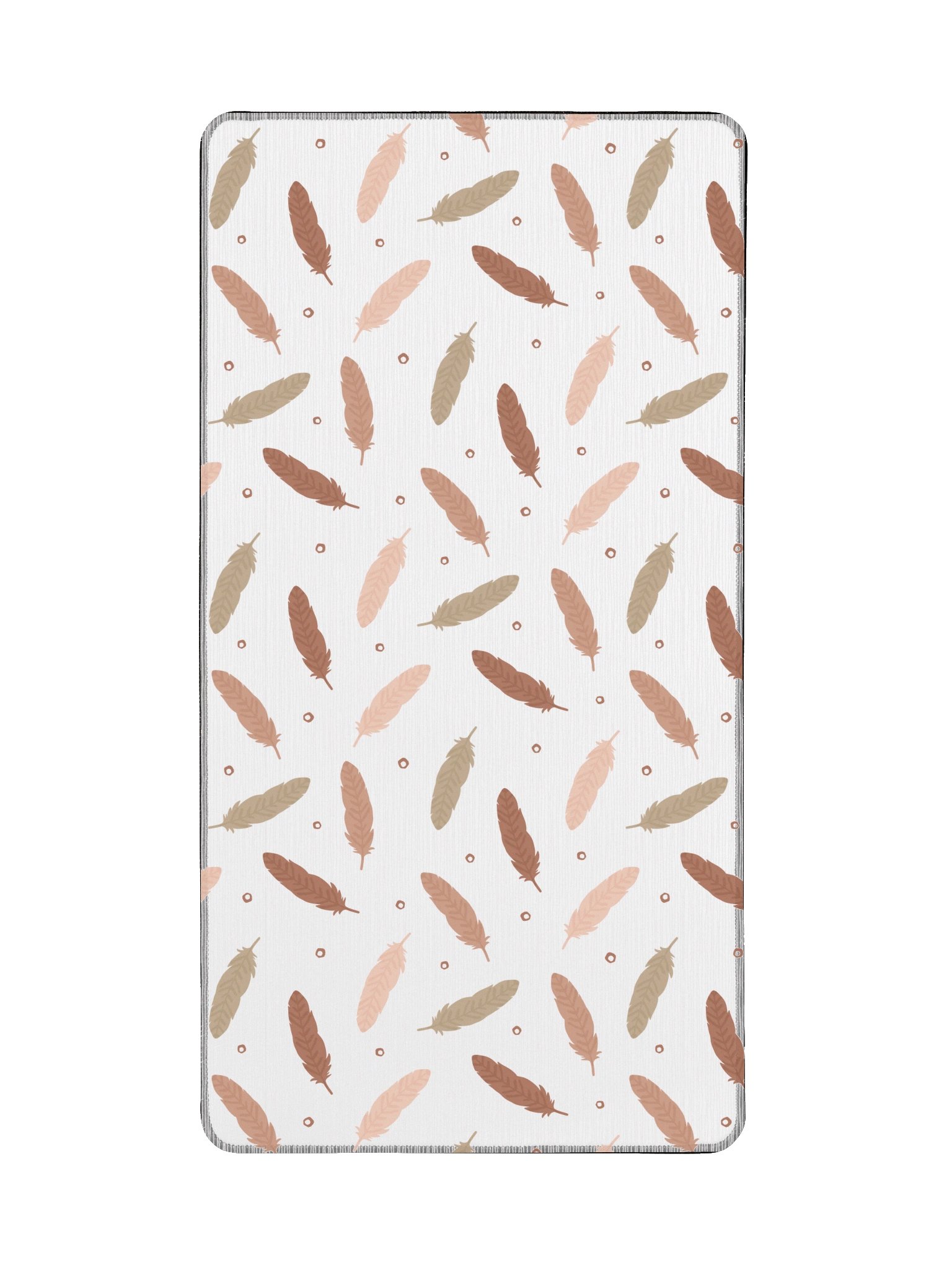 Mocha Mousse Feathers Desk Mat product image (2)