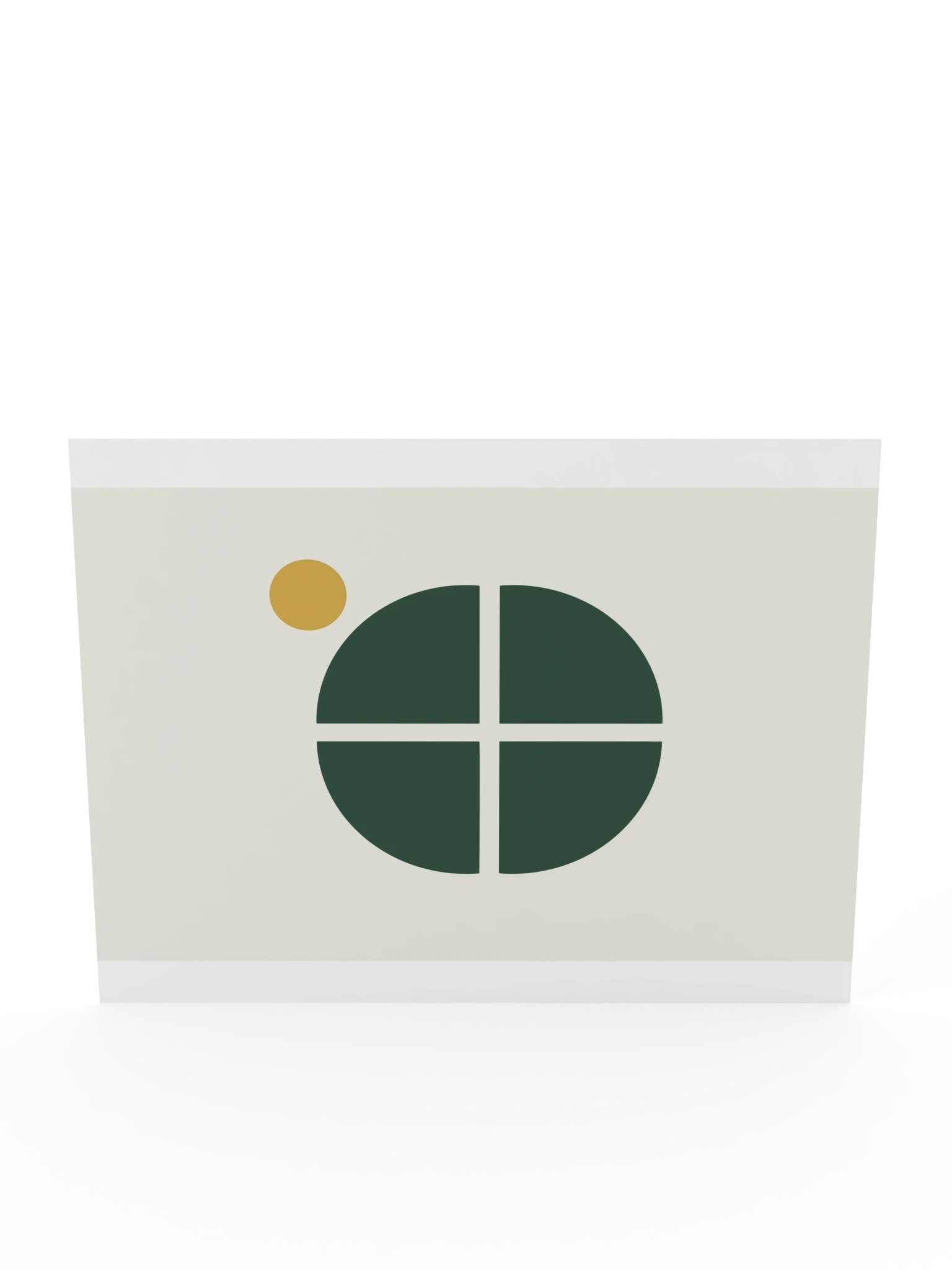 Green Mid Century Circle Print | Modern Bathroom Wall Art product image (12)