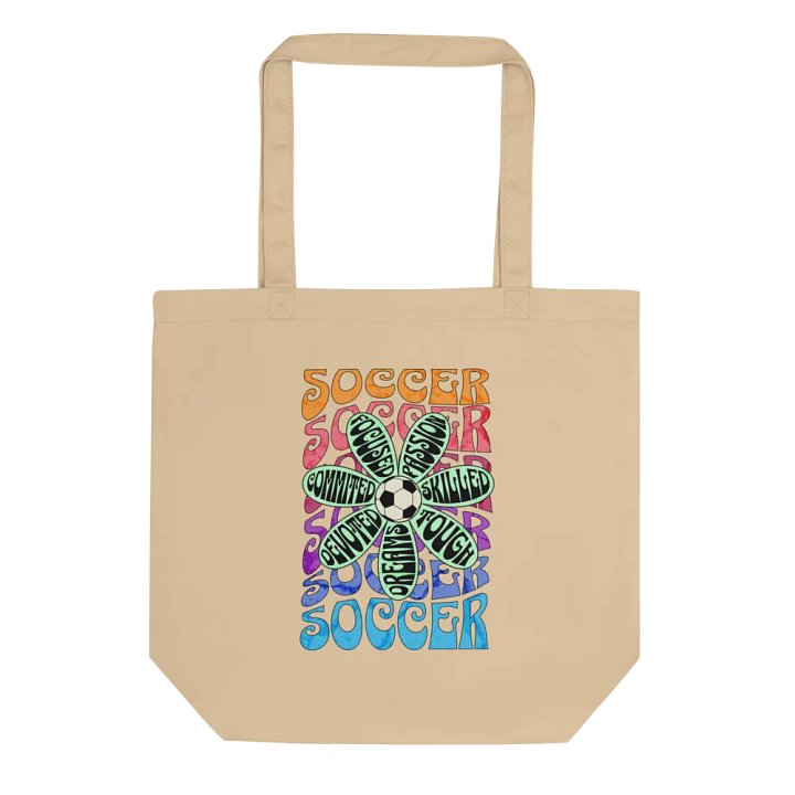 Flower Soccer Motivational Dreams Eco Tote product image (1)