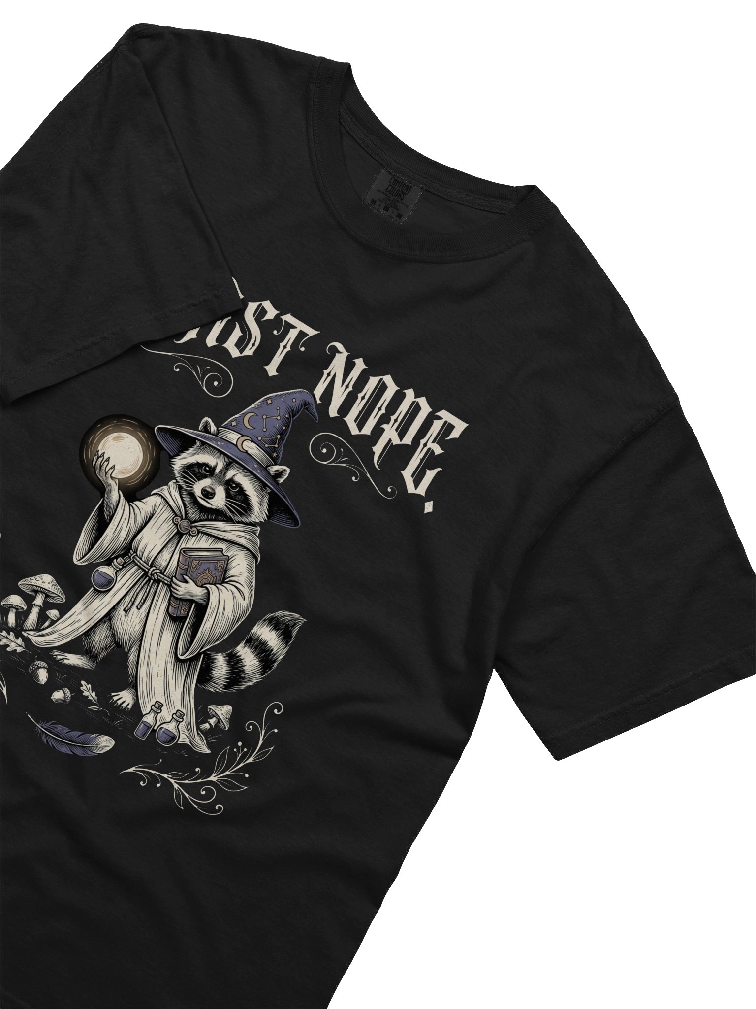 I Cast Nope Wizard Raccoon T-Shirt product image (2)