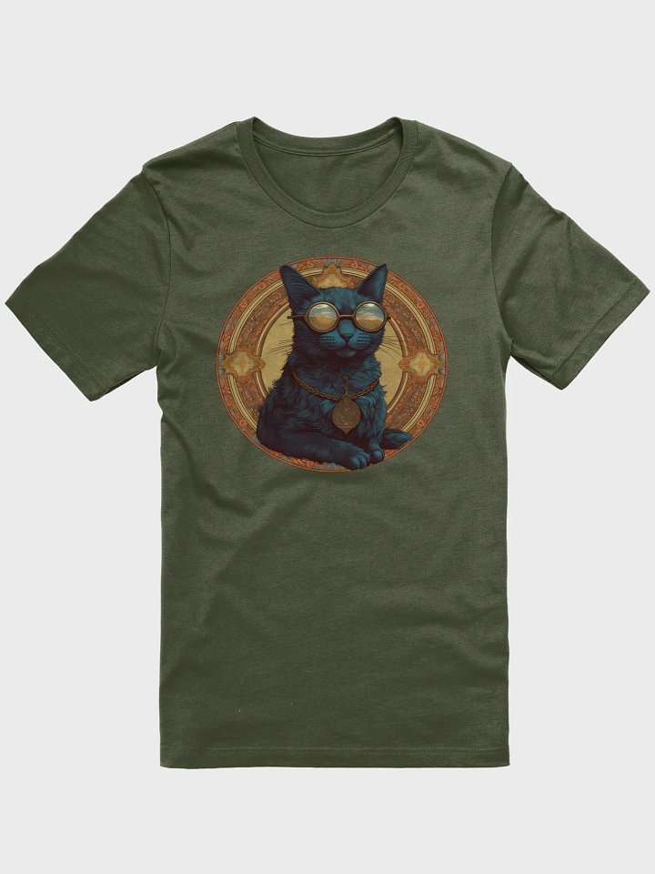 Mandala Cat Reflection T-Shirt product image (1)