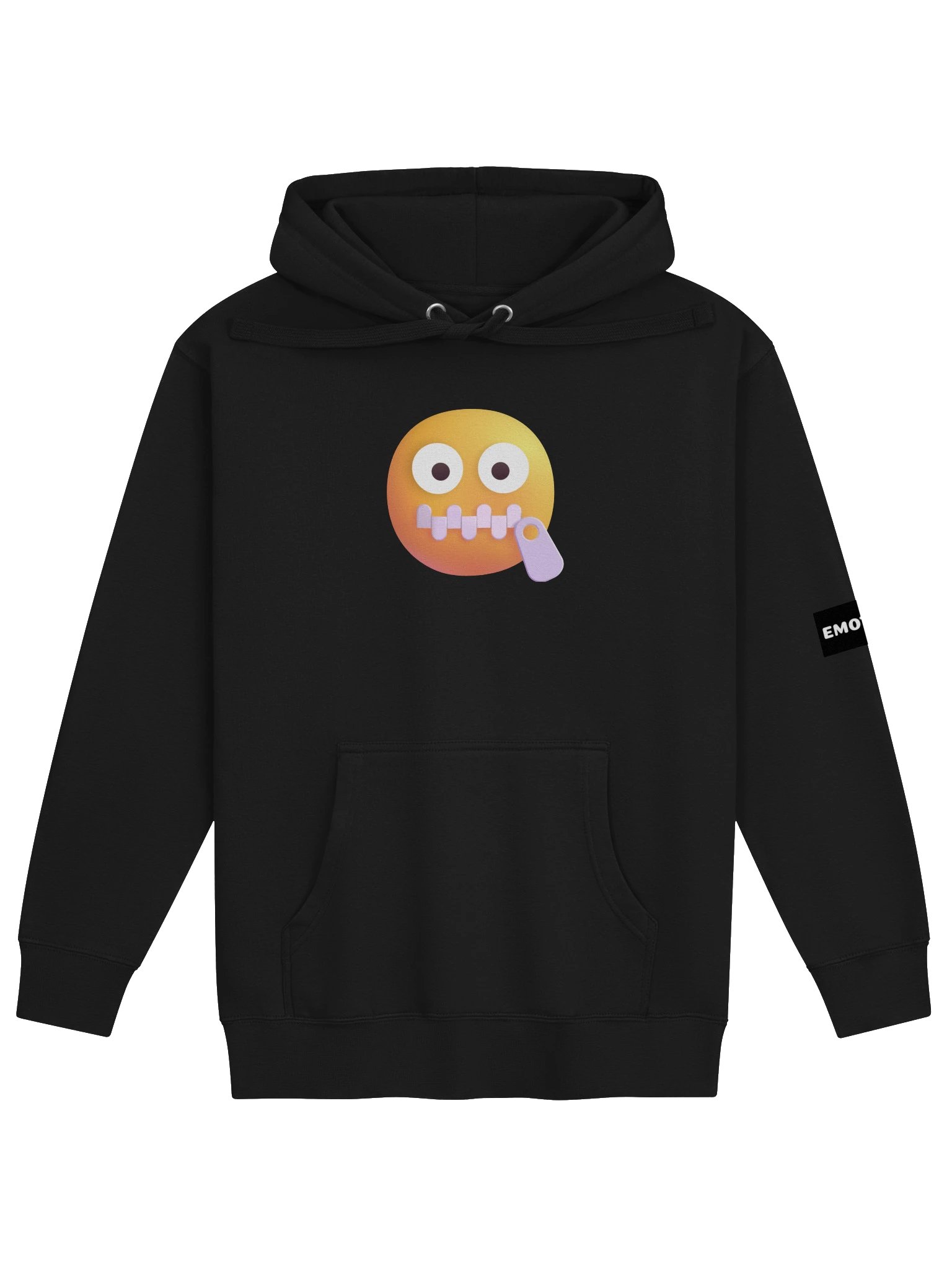 Zipper-mouth Face Hoodie product image (1)