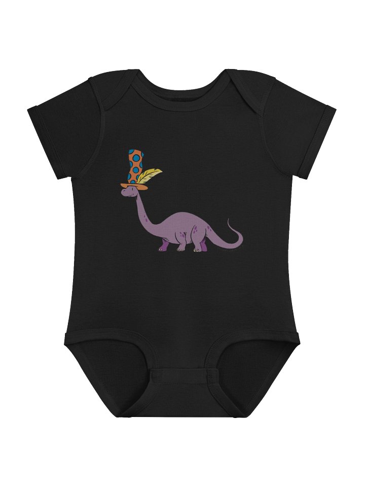 Silly Dinosaur Baby Bodysuit product image (2)