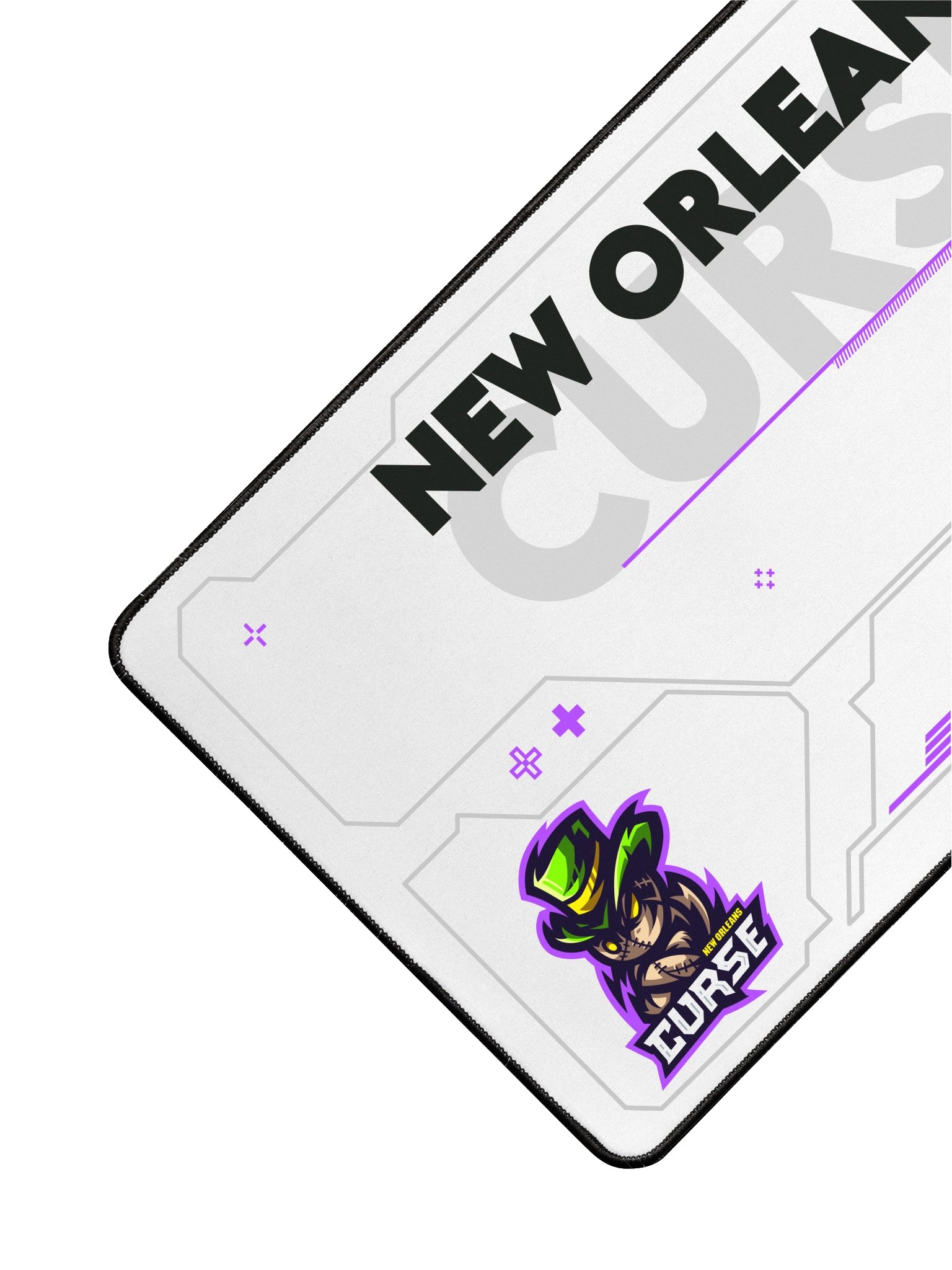 New Orleans Curse White Desk Mat product image (3)
