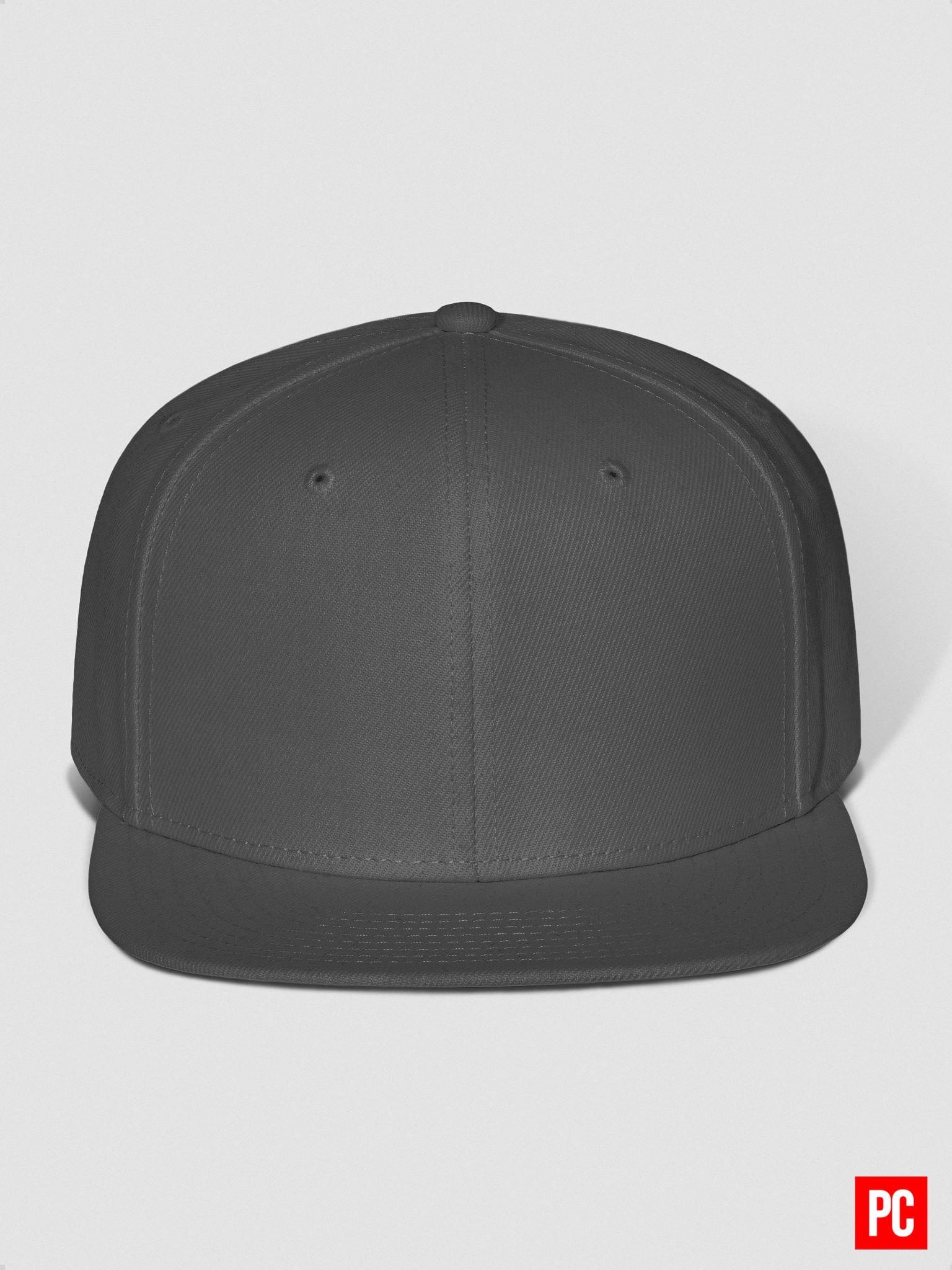 Plain Color Grey Wool Blend Snapback Cap product image (4)