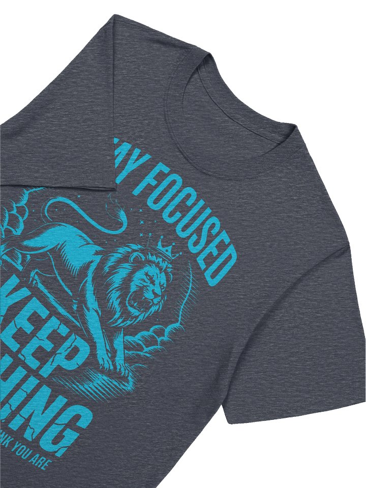 Stay Focused – Keep Pushing V2 Graphic T-Shirt Blue product image (1)