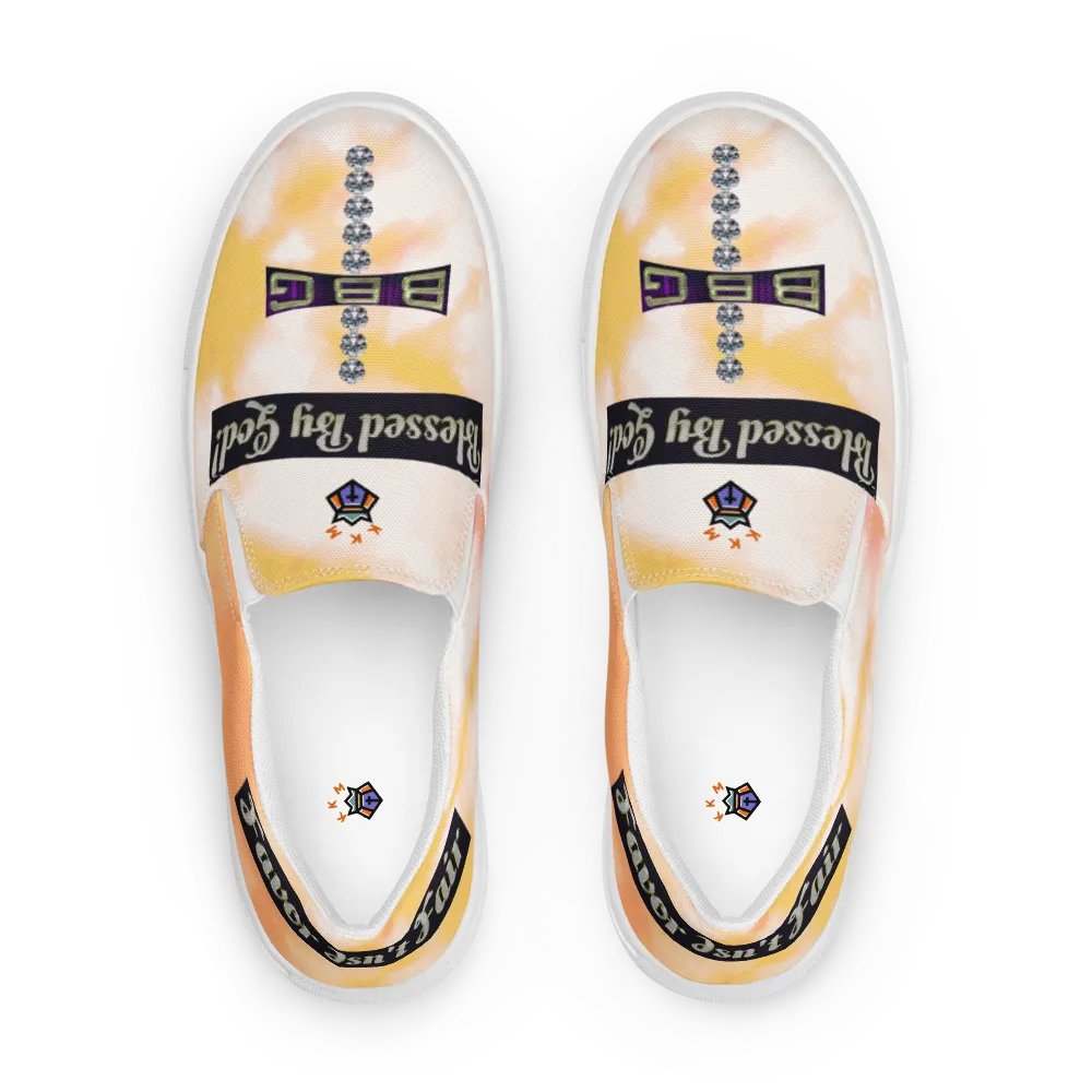 BBG Orange Tie Dye Women's Slip On product image (1)